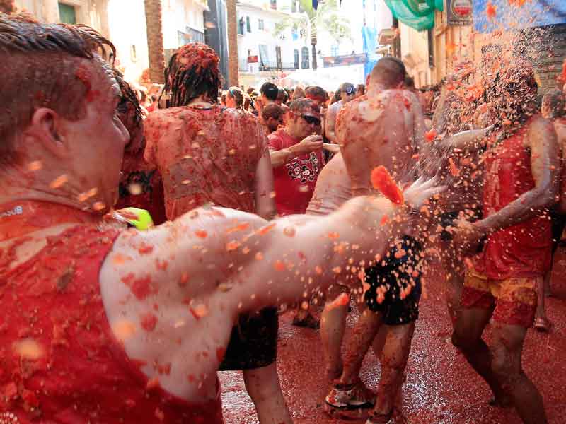 La Tomatina una batalla campal con tomates Norte de Ciudad Juárez