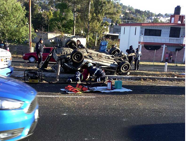 Muere uno en volcadura en Tlaxcala | Nortedigital - NorteDigital.mx