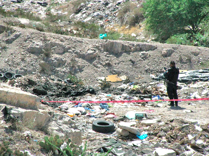 Descubren cuerpo calcinado en la colonia Galeana Norte de Ciudad Juárez