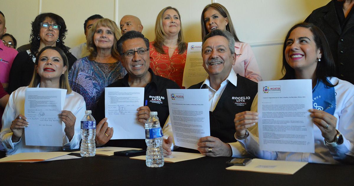 Candidatos del Frente Amplio por México firman carta de compromiso por