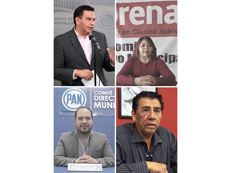 Cruz Pérez Cuéllar, Luz Elia Marín, Martín Chaparro y Joob Quintín
