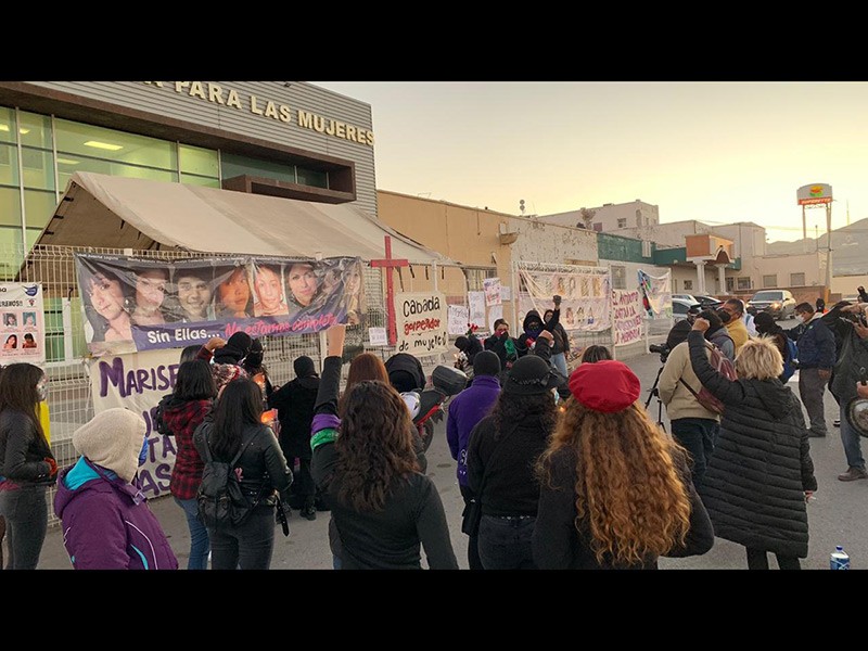 manifestación de feministas del 17 de diciembre