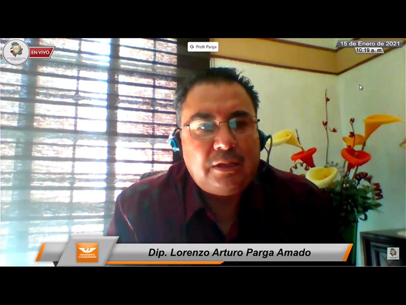 Arturo Parga, líder de la bancada de Movimiento Ciudadano en el Congreso