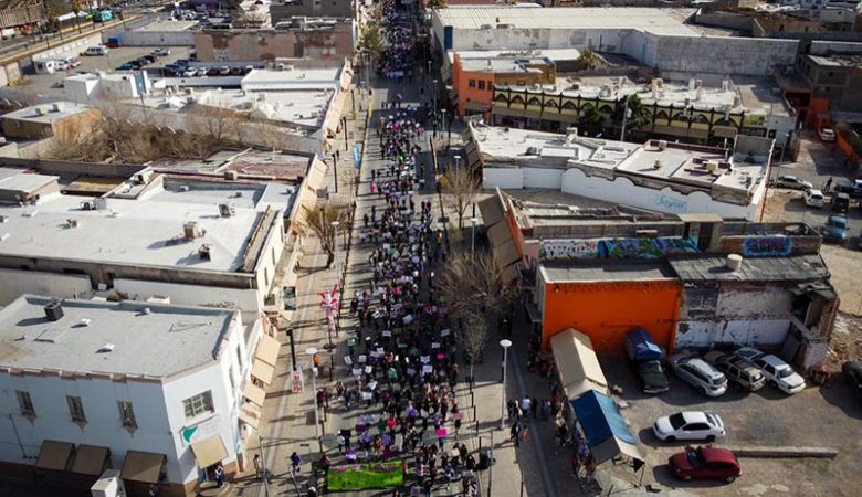 Marcha del 8M en ciudad Juárez