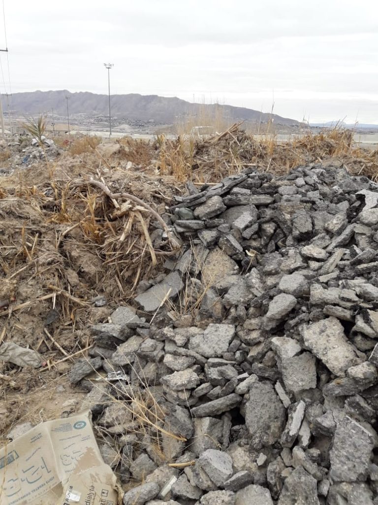 Escombro en la Sierra de Juárez