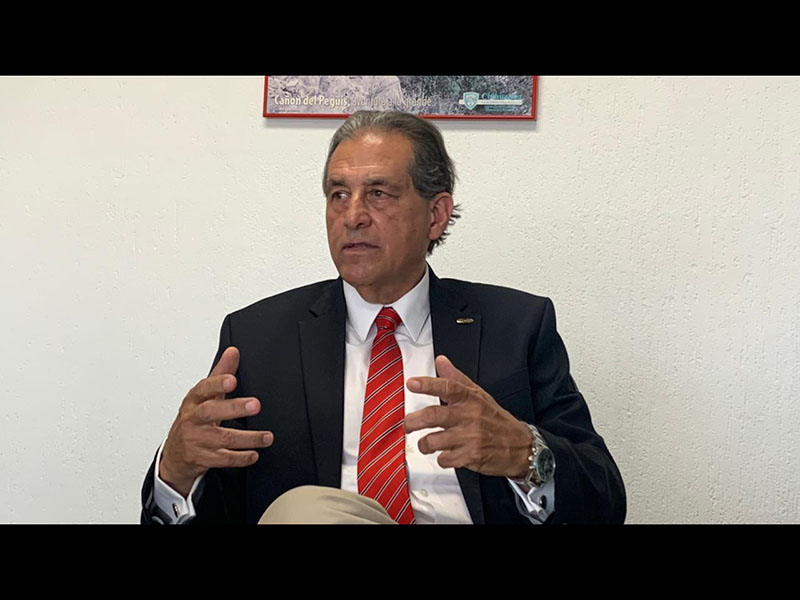 Jorge Bermúdez, presidente del CMIC, cuestionó la calidad de las obras del corredor multimodal
