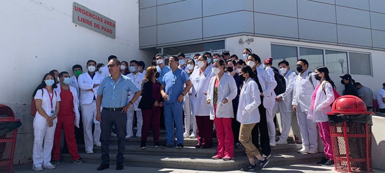 Protesta en el Hospital de la Mujer