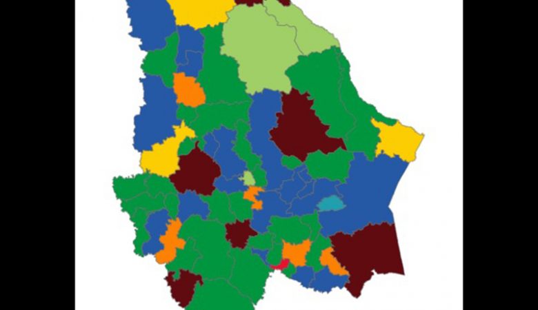 Alcaldías según la elección de 2021; el PRI tiene mayoría