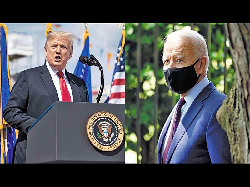 Donald Trump y Joe Biden, sobre Afganistán