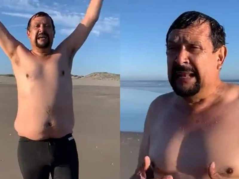 diputado; playa nudista