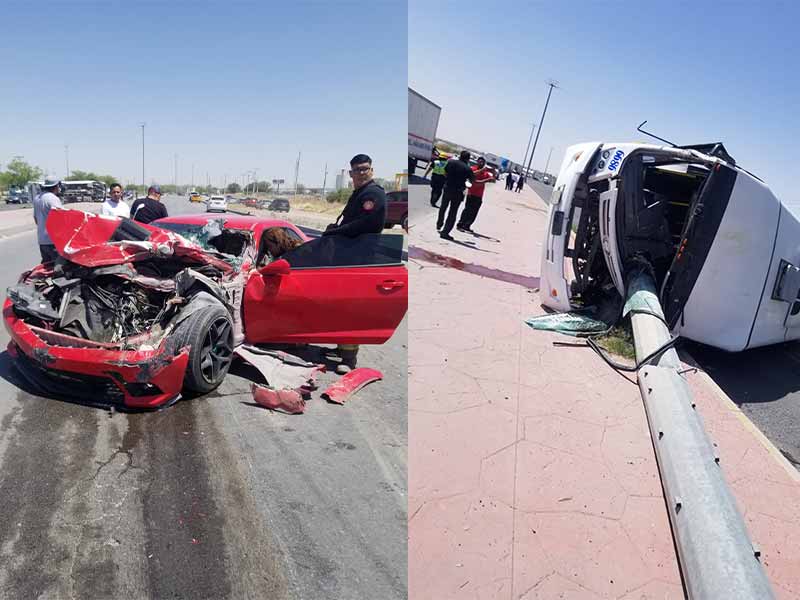 accidente; choque; camión