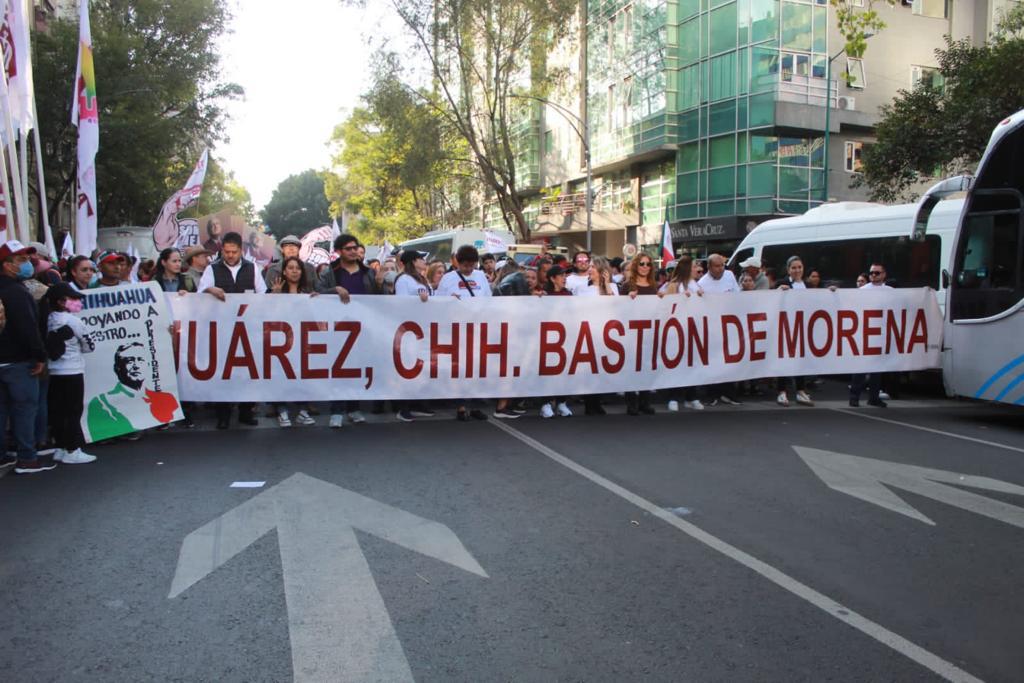 Acuden a marcha representantes de Bienestar en Chihuahua - Norte de Ciudad  Juárez