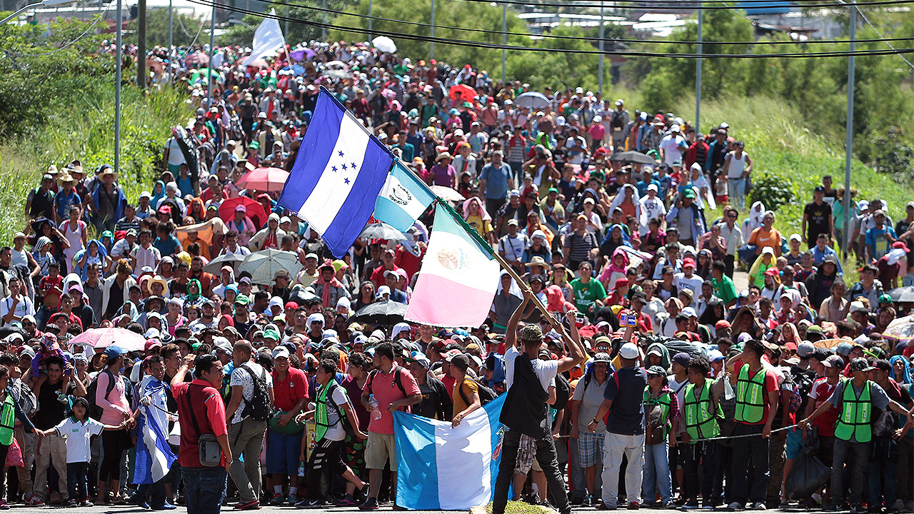 Viene caravana de 3 mil migrantes a la frontera norte M xico es