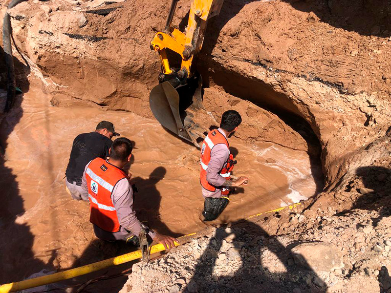 Repara JMAS hundimiento expuesto y fuga de agua en Eco 2000 - Norte de ...