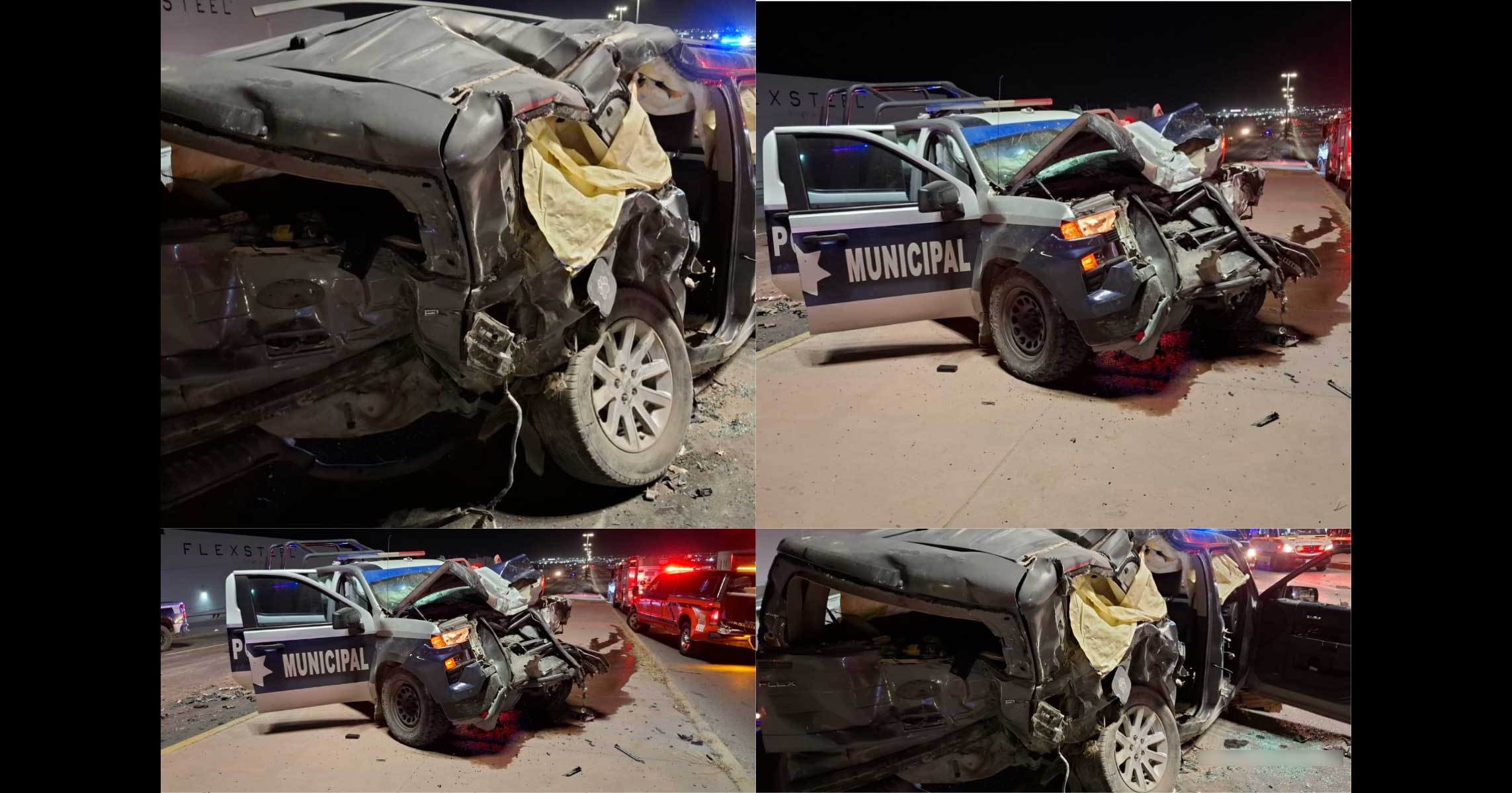 Ebrio choca contra patrulla y lesiona a tres policías municipales ...