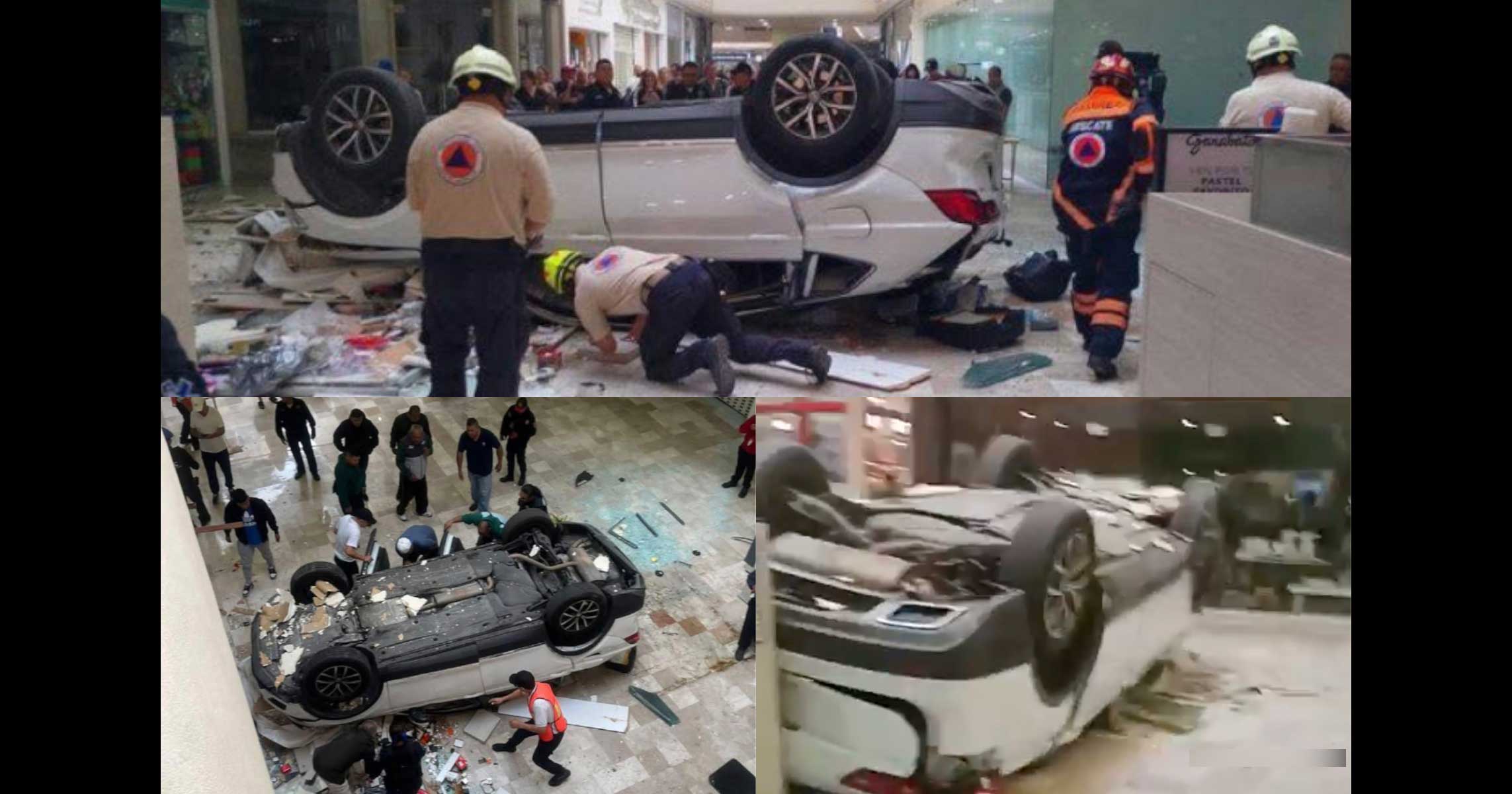 Cae camioneta desde el tercer piso de un mall en CDMX - Norte de Ciudad ...