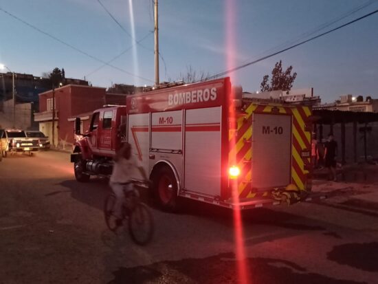 Incendio en taller de carrocería