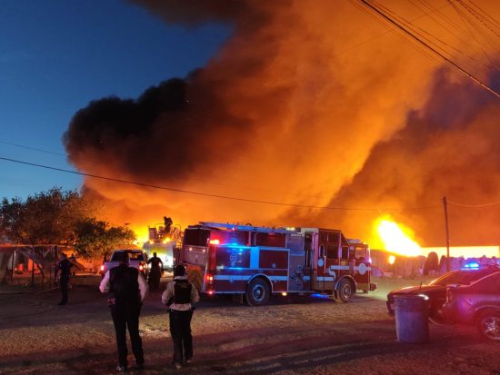 Incendio en la Santa Rosa