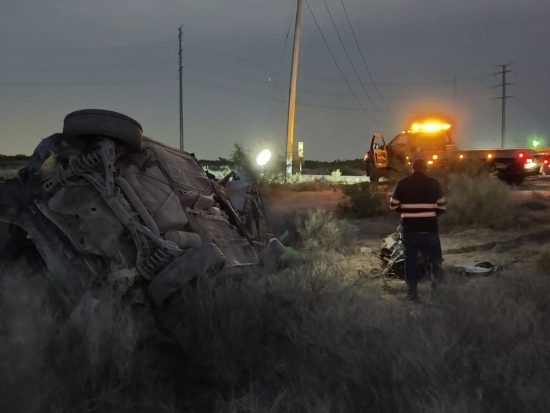 volcadura por exceso de velocidad
