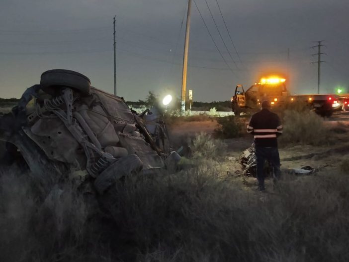 volcadura por exceso de velocidad