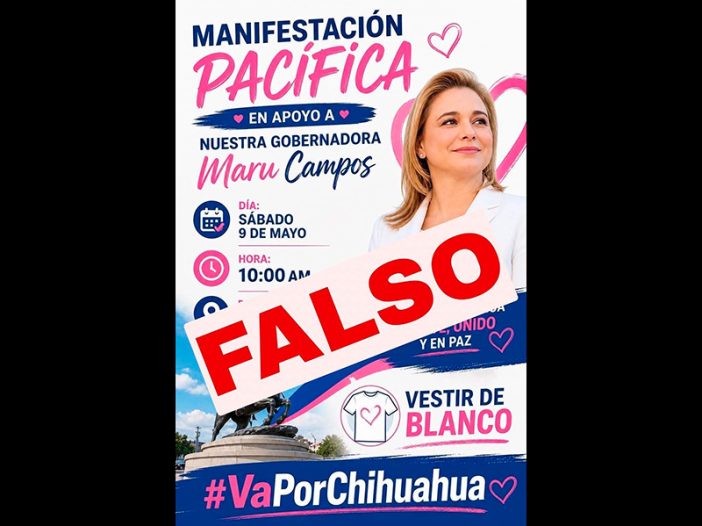 PAN desmiente convocatoria para marchar a favor de Maru Campos