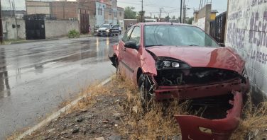 choque por las lluvias