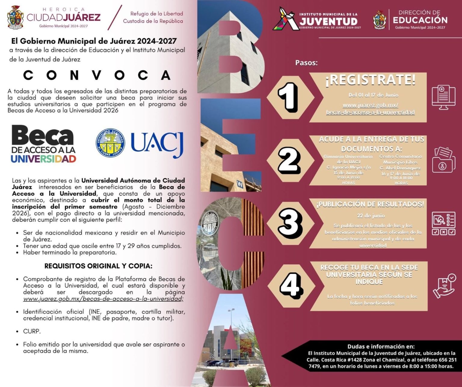 Gobierno Municipal inicia recepción de documentos para Becas de Acceso ...