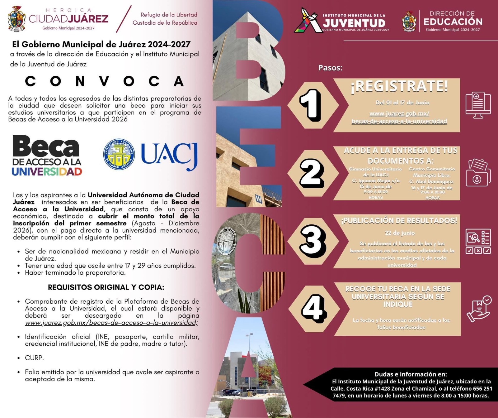 Gobierno Municipal inicia recepción de documentos para Becas de Acceso ...