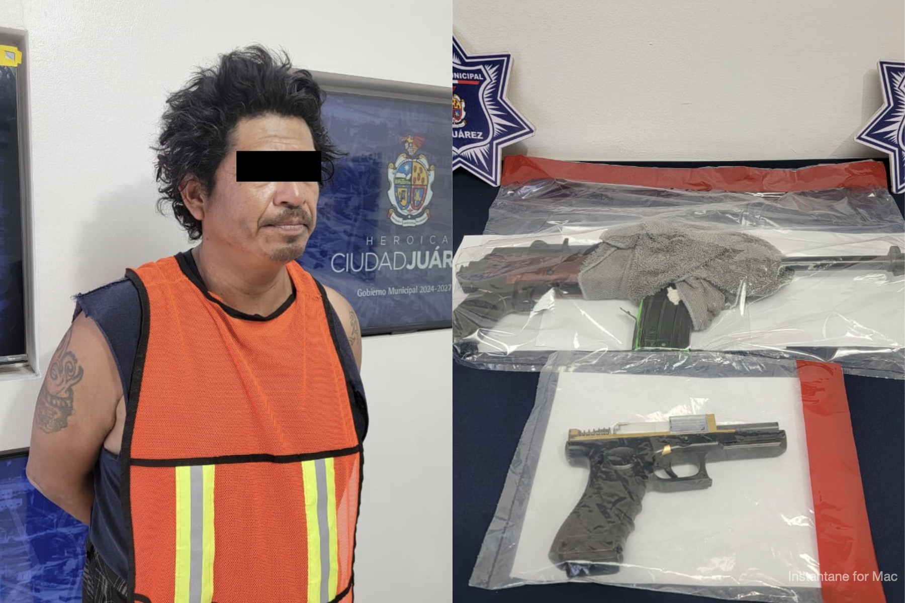 Detienen a sujeto por amenazas con armas de juguete en estacionamiento de cancha de fútbol