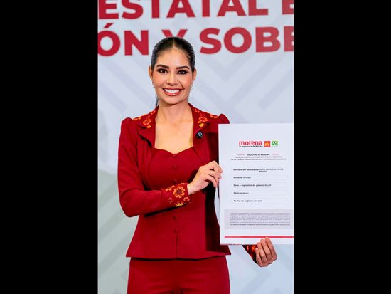 Geraldine Ponce, aspirante en el estado de Nayarit