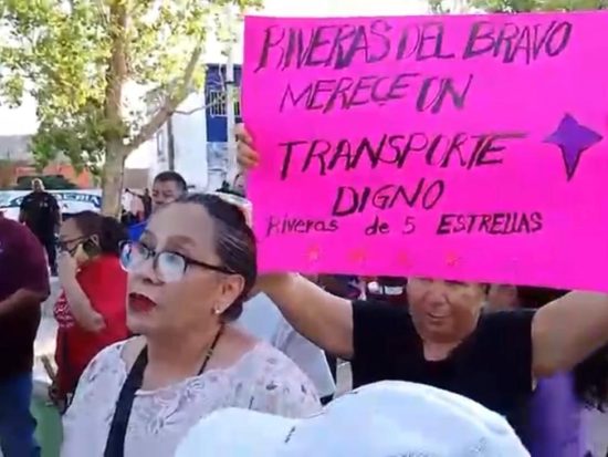 transporte público en Riberas del Bravo