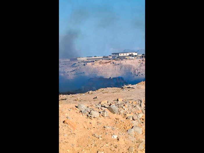 Incendio en el Valle de Juárez