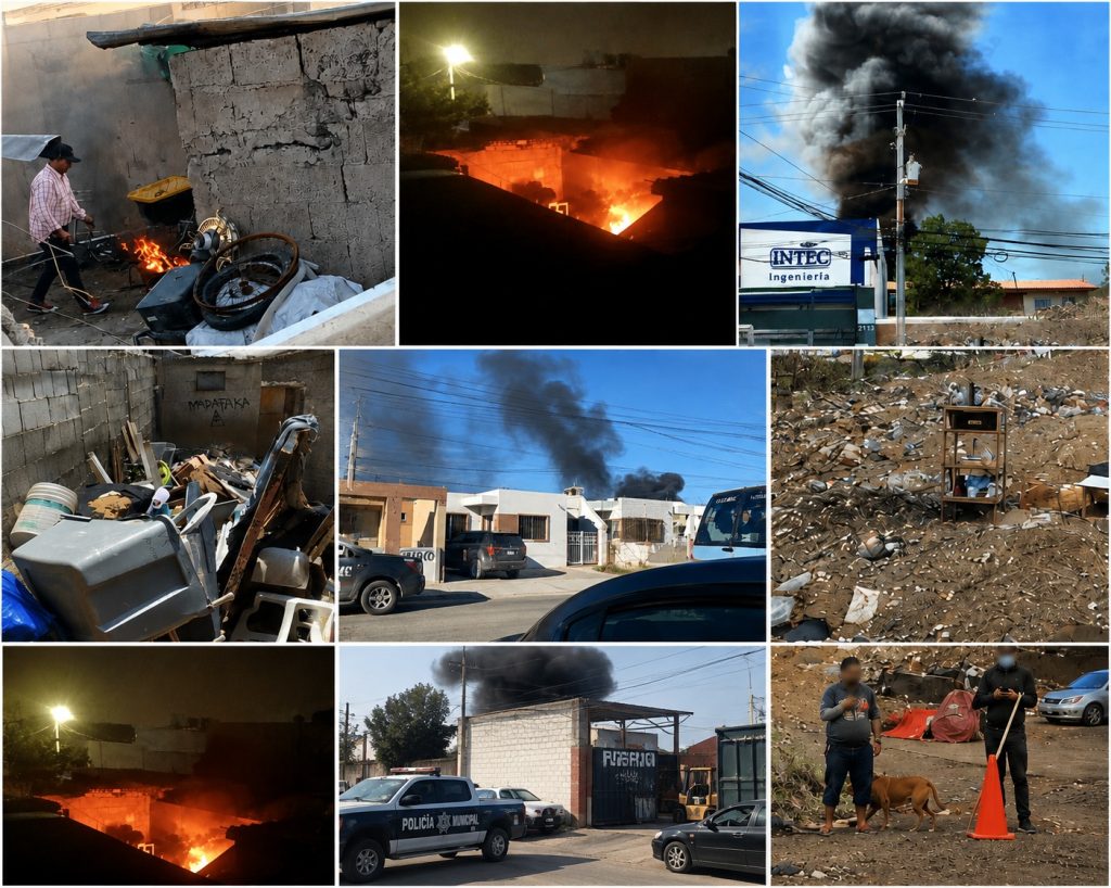 incendios en recicladoras y contaminación
