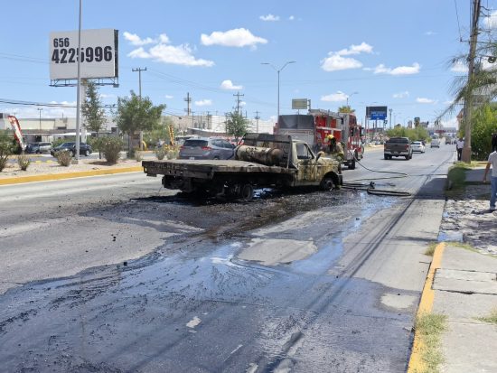 incendio en la avenida Tecnológico