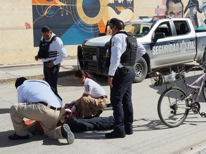 Adulto mayor atropellado en la Zona Centro