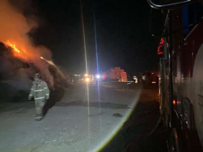 incendio de alfalfa