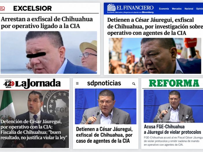 Medios nacionales sobre la detención de Jáuregui
